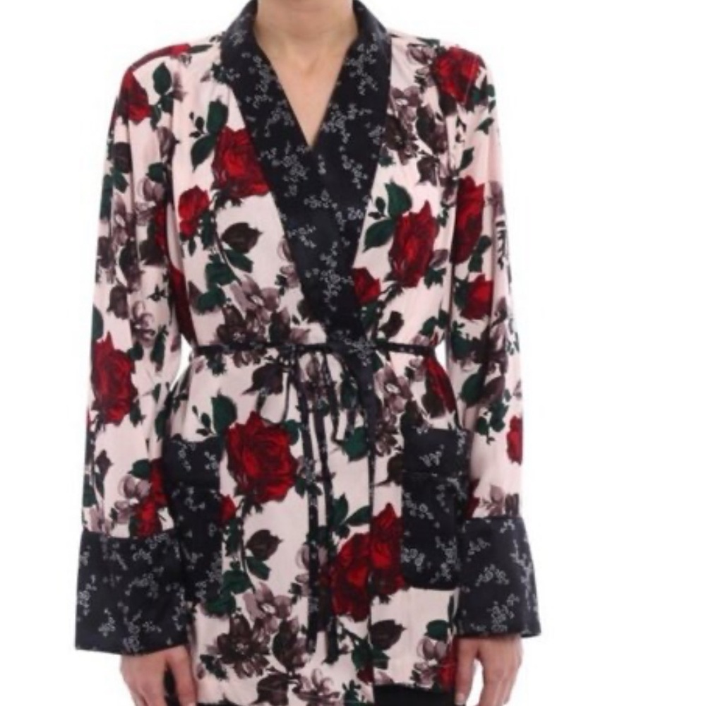 Equipment Floral Women's Kimono blouse